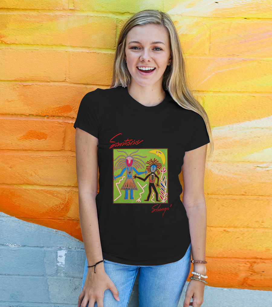 Santana Shango Album Art Colorful Abstract Figures T-Shirt