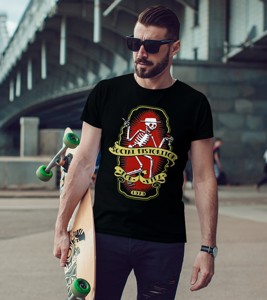 Social Distortion Skelly 1919 For Life T-Shirt