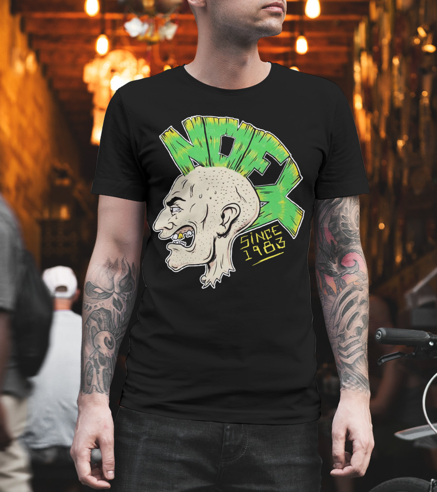 Nofx Since 1983 Punk Mohawk Character T-Shirt