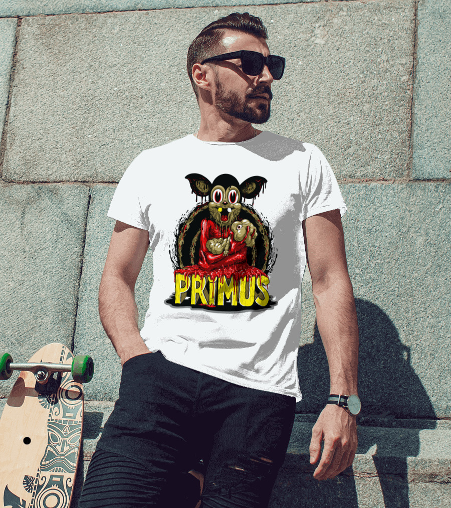 Primus Dripping Cartoon Horror Creature T-Shirt