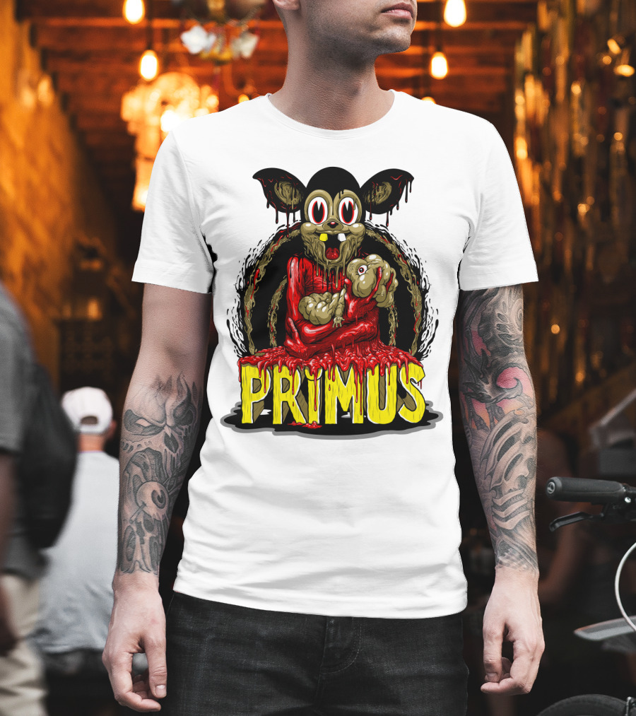 Primus Dripping Cartoon Horror Creature T-Shirt