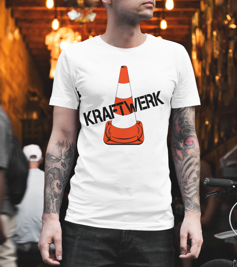 Kraftwerk Highway Traffic Cone Retro T-Shirt