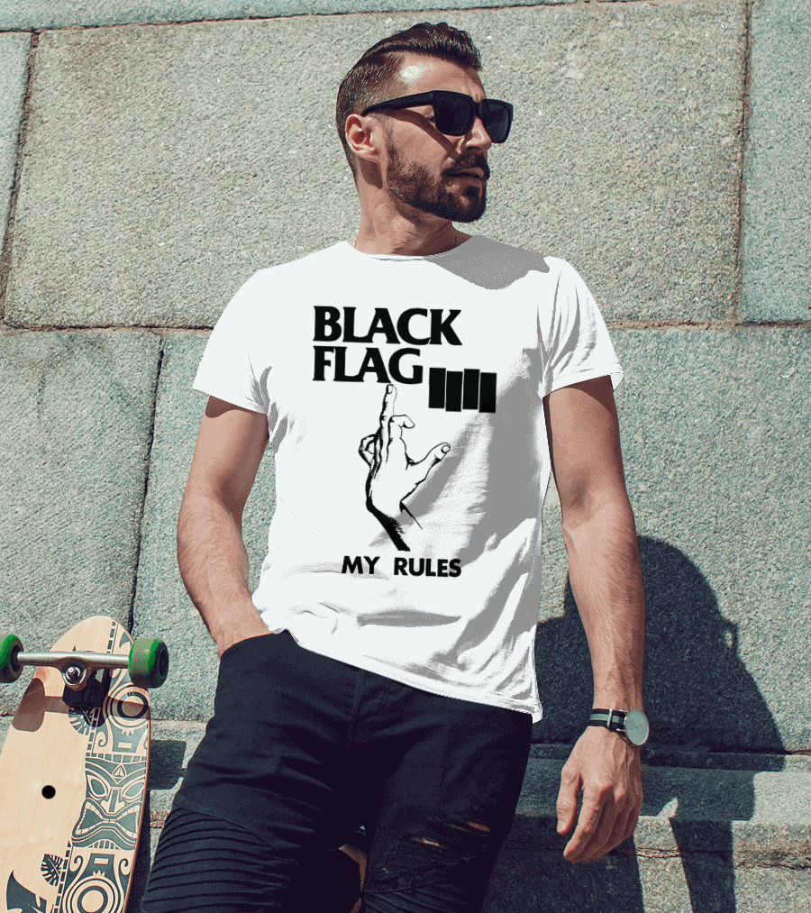 Black Flag My Rules T-Shirt