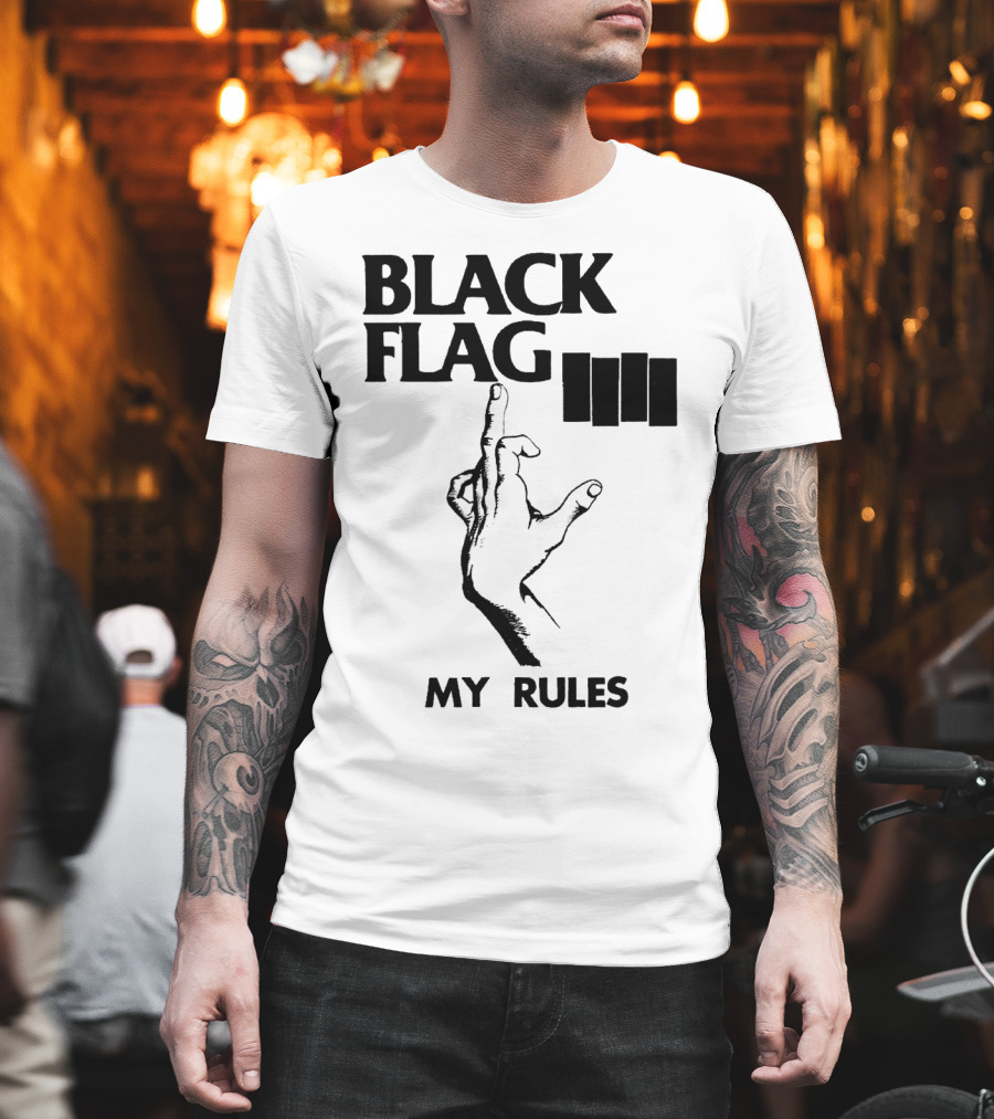 Black Flag My Rules T-Shirt