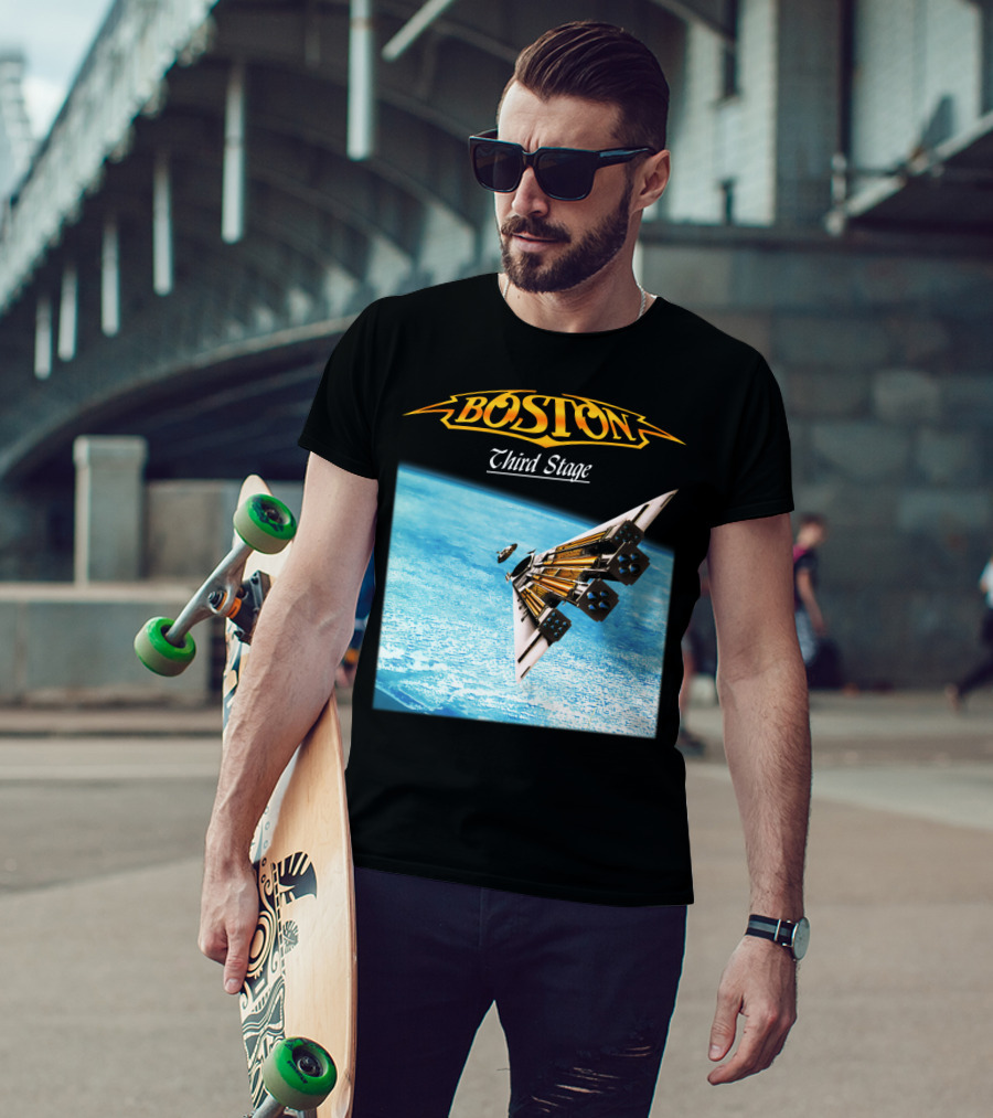Boston Third Stage Spaceship Album Cover T-Shirt