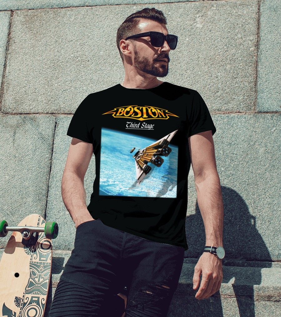 Boston Third Stage Spaceship Album Cover T-Shirt