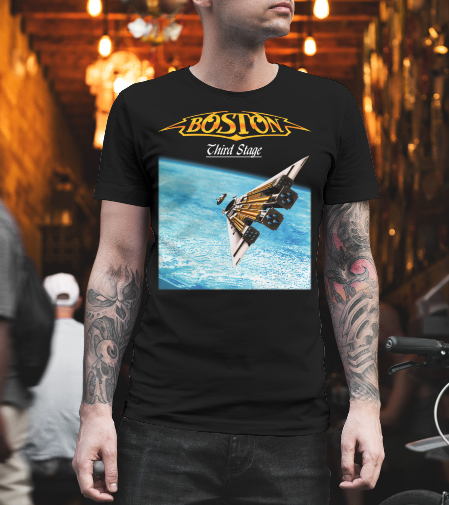 Boston Third Stage Spaceship Album Cover T-Shirt