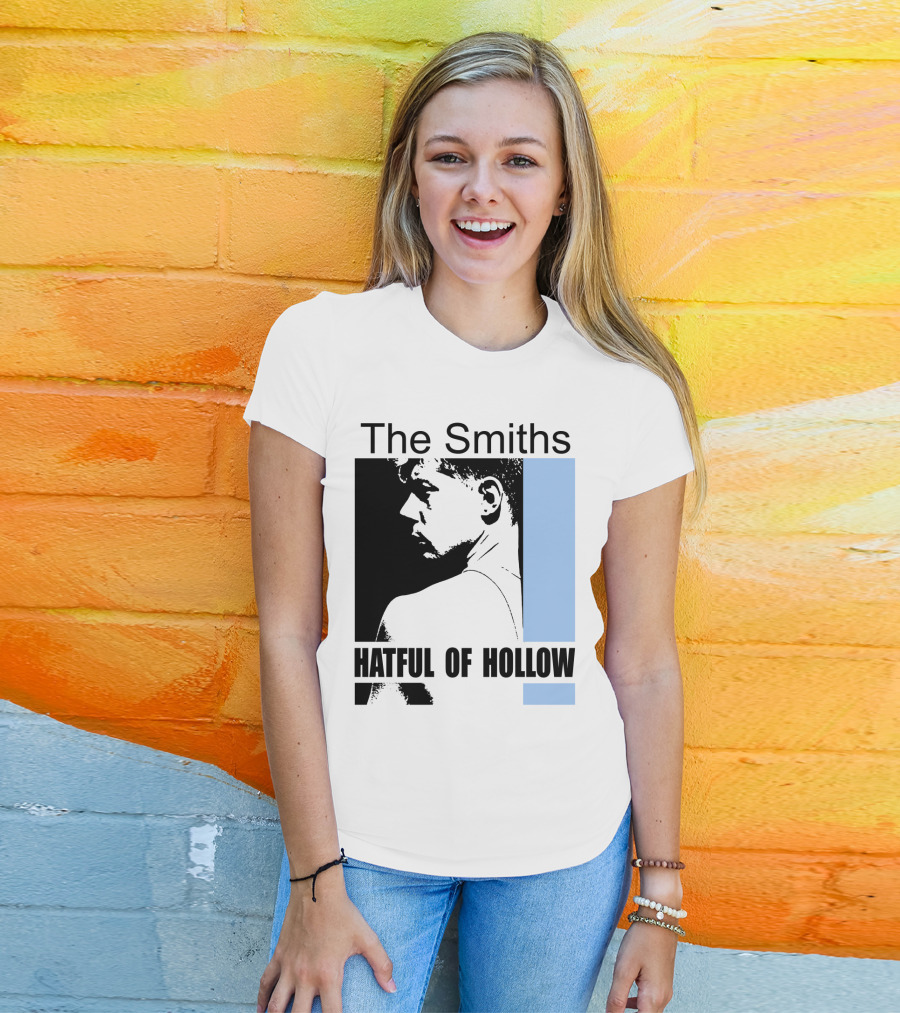 The Smiths Hatful Of Hollow Album Cover Art Black And Blue Silhouette T-Shirt