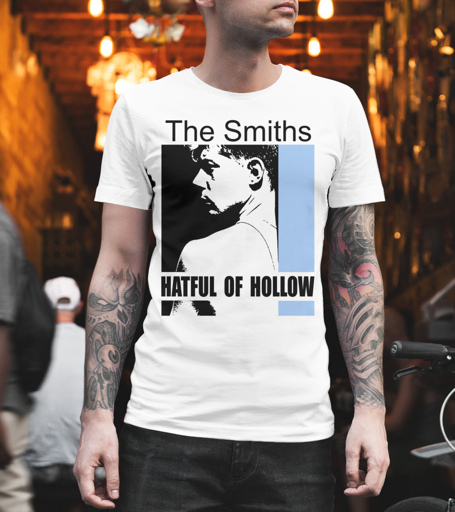 The Smiths Hatful Of Hollow Album Cover Art Black And Blue Silhouette T-Shirt