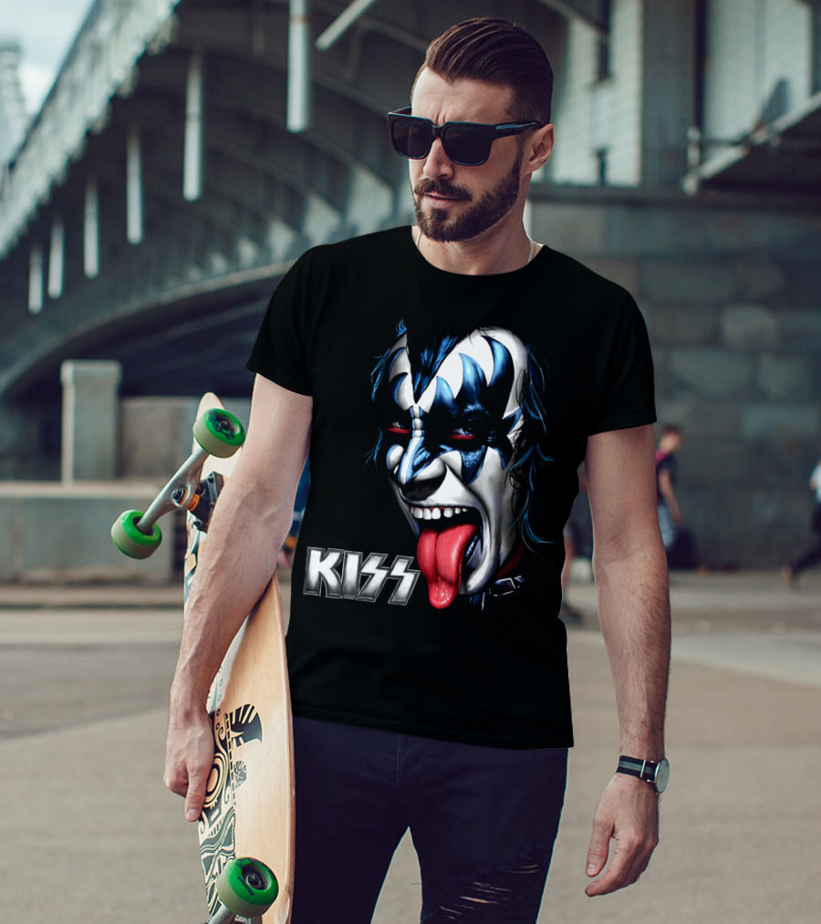 Kiss Face Paint Tongue Out T-Shirt