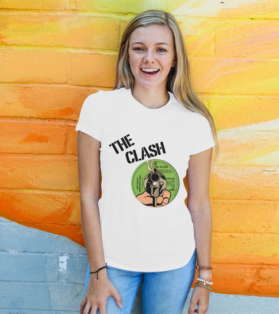 The Clash White Man In Hammersmith Palais Record Label T-Shirt