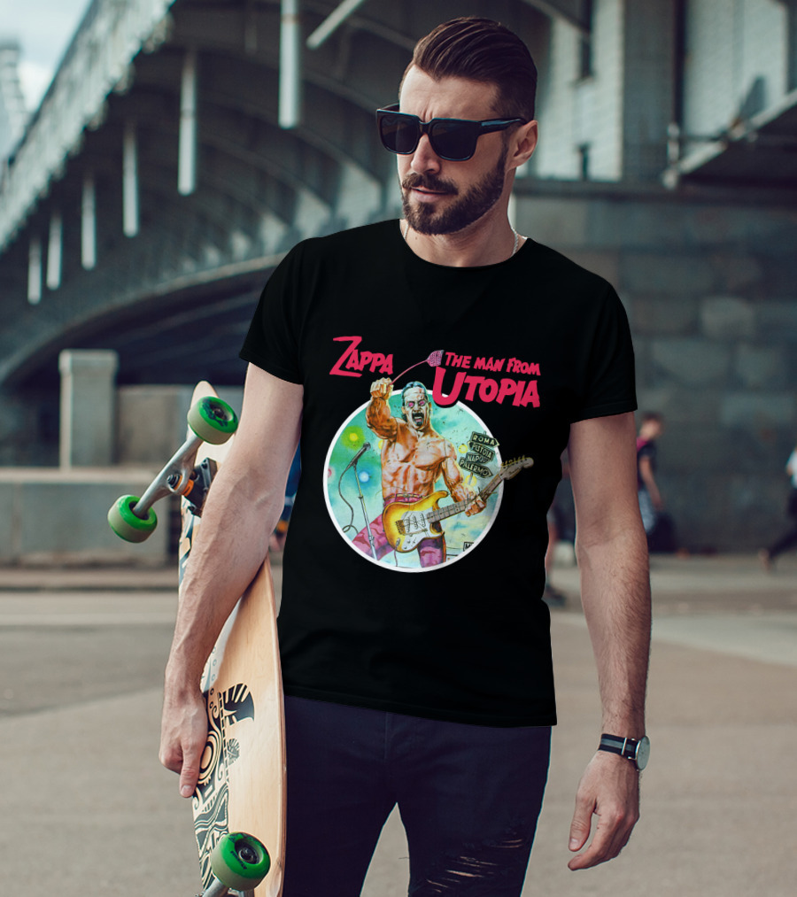 Zappa The Man From Utopia Roma Pistoia Napoli Palermo T-Shirt