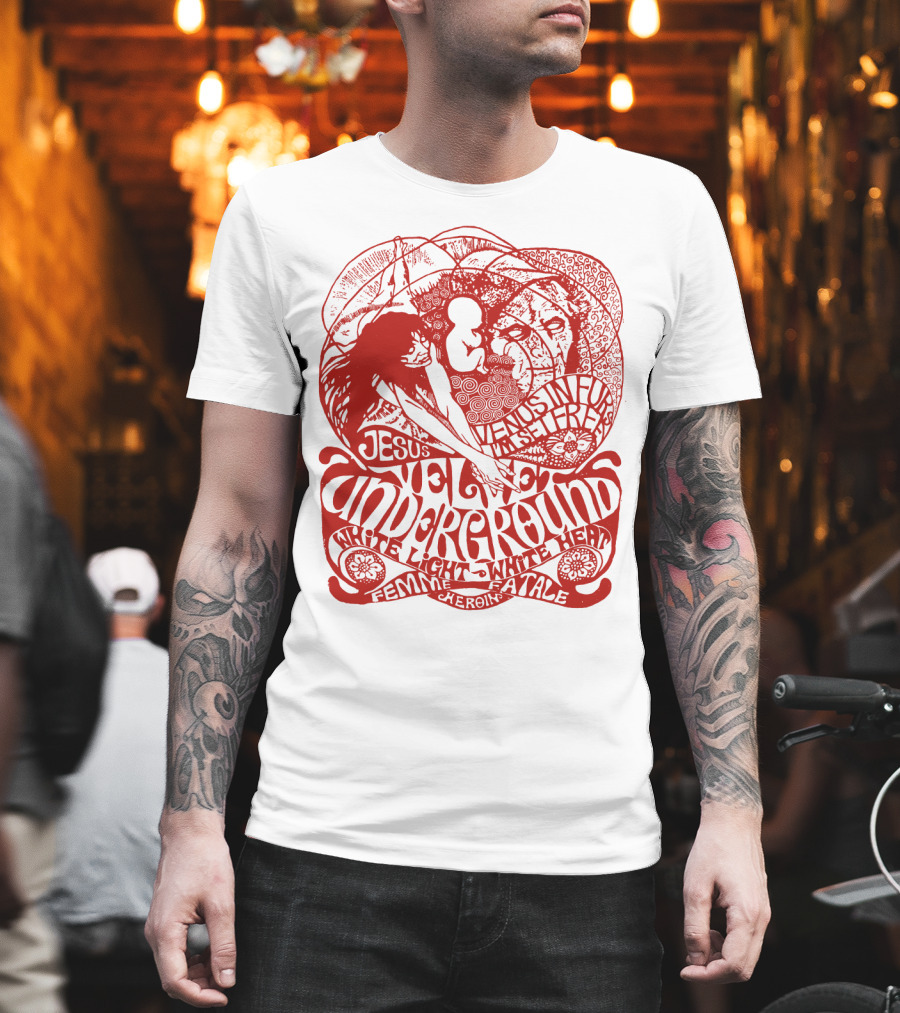 Velvet Underground White Light White Heat Femme Fatale Jesus T-Shirt