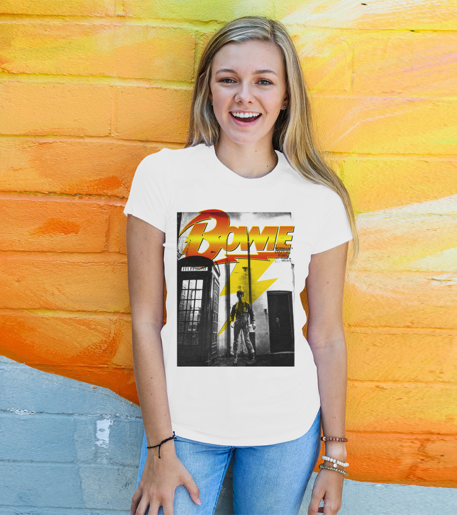 Bowie Norman Couture Furs Telephone Box Lightning Bolt T-Shirt