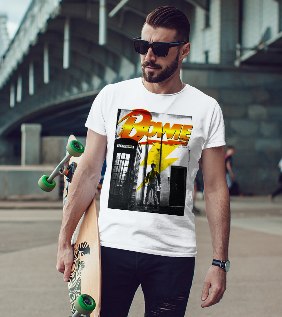 Bowie Norman Couture Furs Telephone Box Lightning Bolt T-Shirt