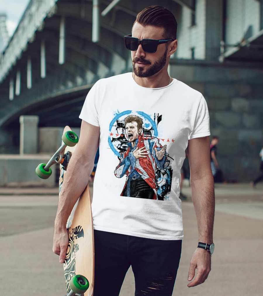 Db Blue Red Union Jacket Stars Iconic Expression T-Shirt