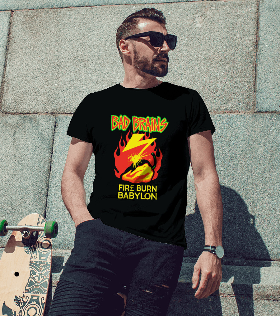 Bad Brains Fire Burn Babylon T-Shirt