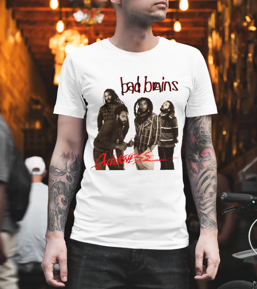 Bad Brains Attitude Vintage Band Photo T-Shirt