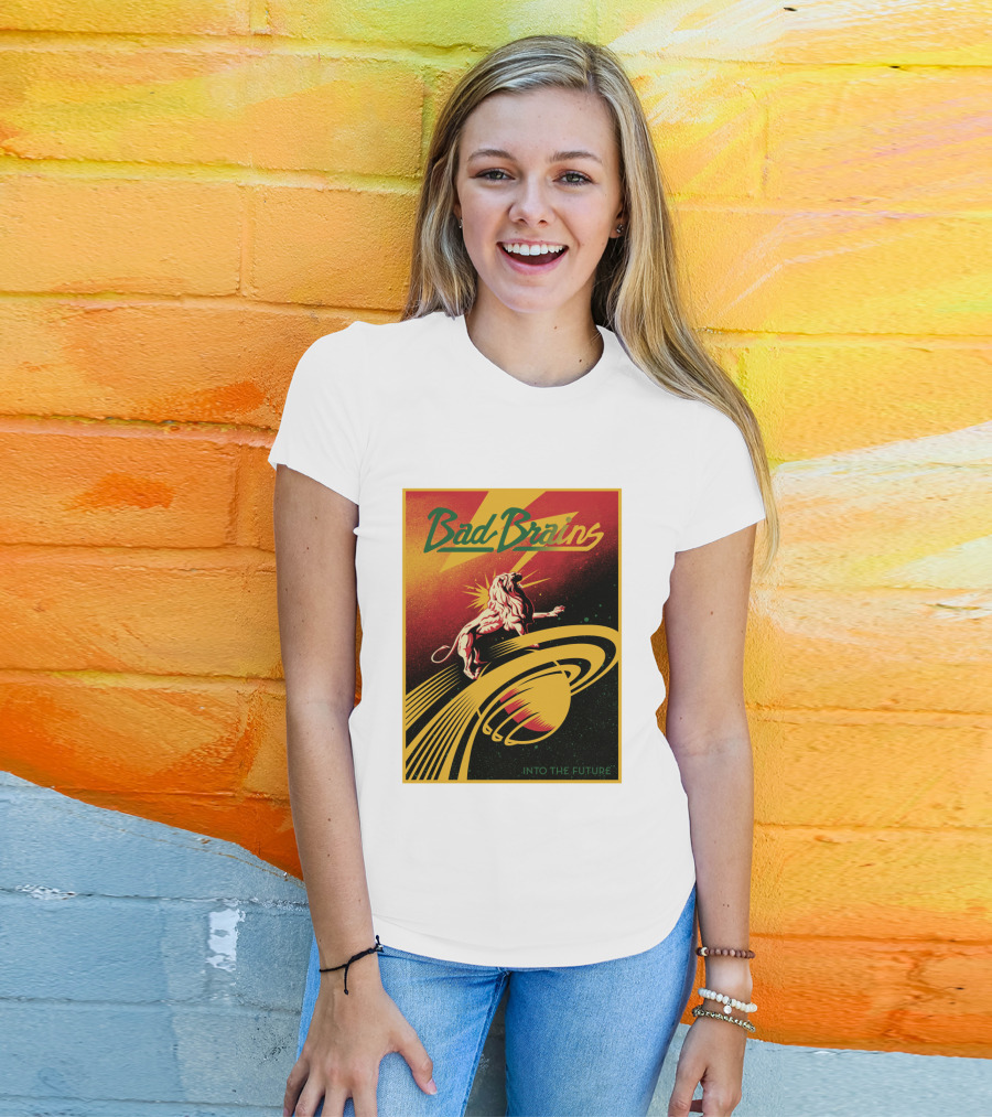 Bad Brains Into The Future Lion And Saturn T-Shirt