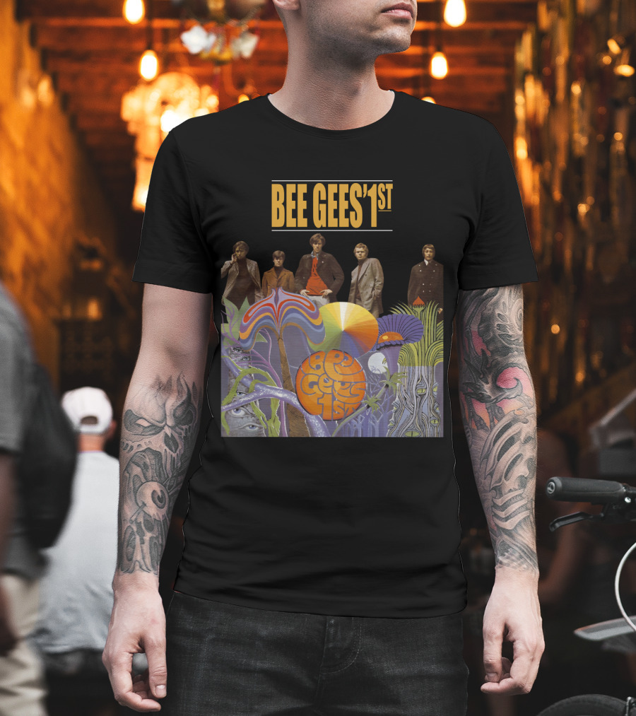 Bee Gees' 1St Psychedelic Album Cover With Band T-Shirt