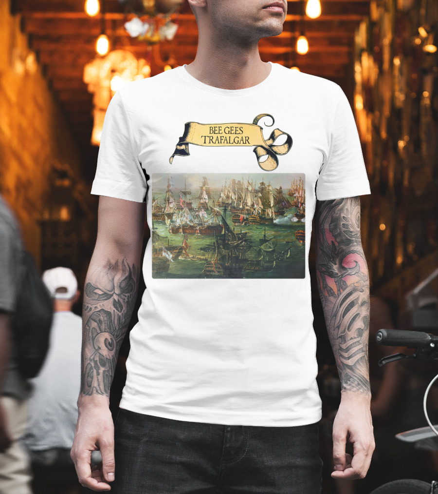 Bee Gees Trafalgar Naval Battle Scene T-Shirt
