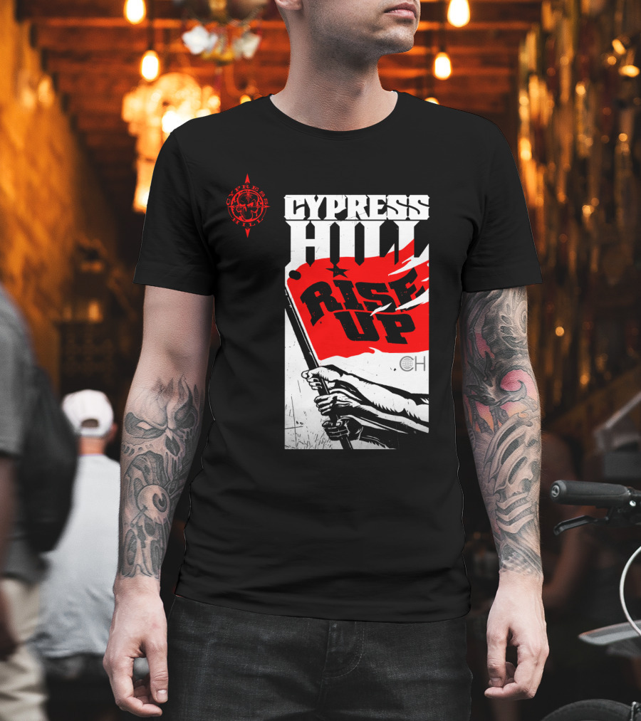 Cypress Hill Rise Up Red Flag Image Cph T-Shirt