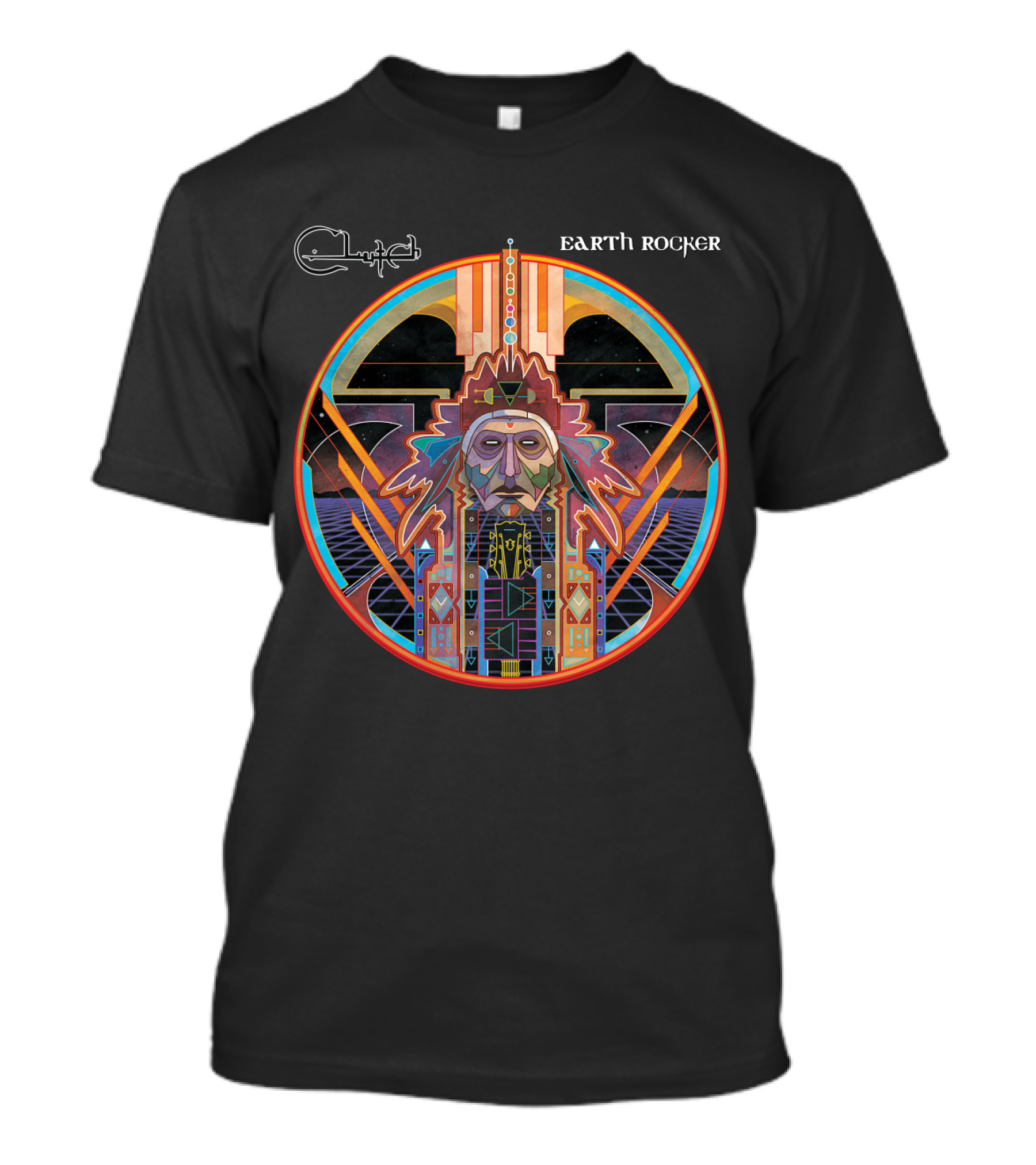 Clutch Earth Rocker Psychedelic Album Art T-Shirt