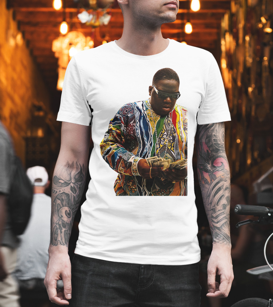 Colorful Sweater Money Counting Sunglasses T-Shirt