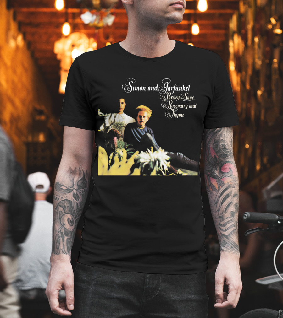 Simon and Garfunkel Parsley Sage Rosemary and Thyme Album Cover T-Shirt
