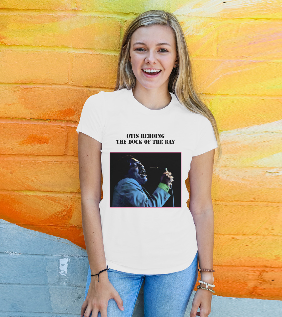 OTIS REDDING THE DOCK OF THE BAY 1968 Blue Suit Performance T-Shirt
