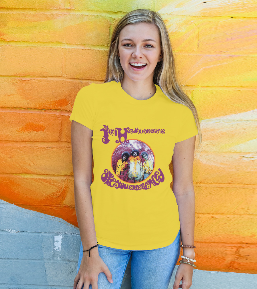 The Jimi Hendrix Experience Are You Experienced Psychedelic Band Image T-Shirt