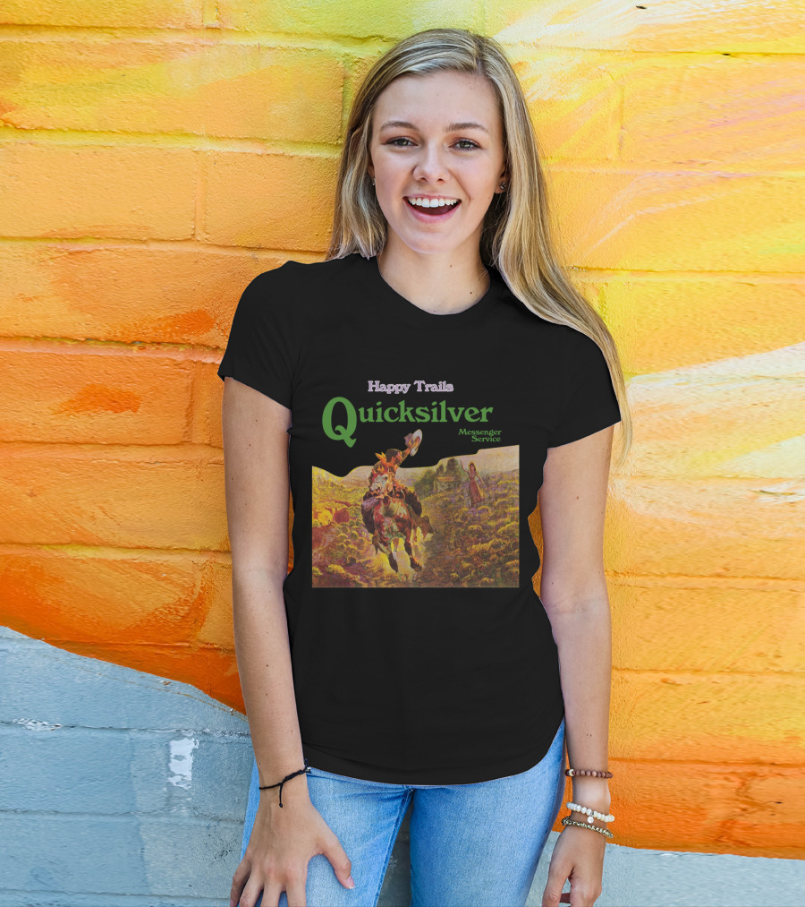 Happy Trails Quicksilver Messenger Service Cowboy Scene T-Shirt