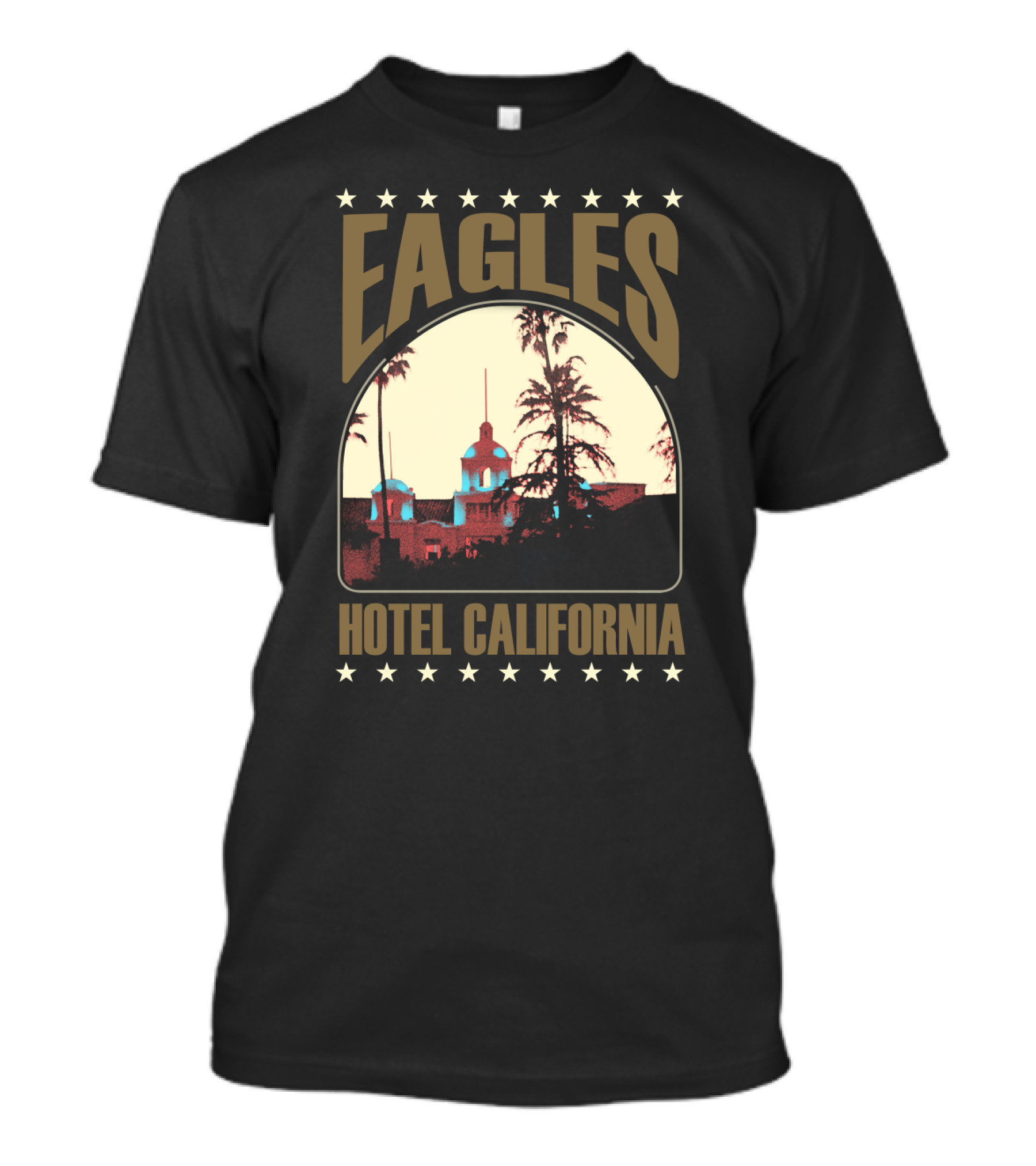 Eagles Hotel California Vintage Concert Album Art T-Shirt
