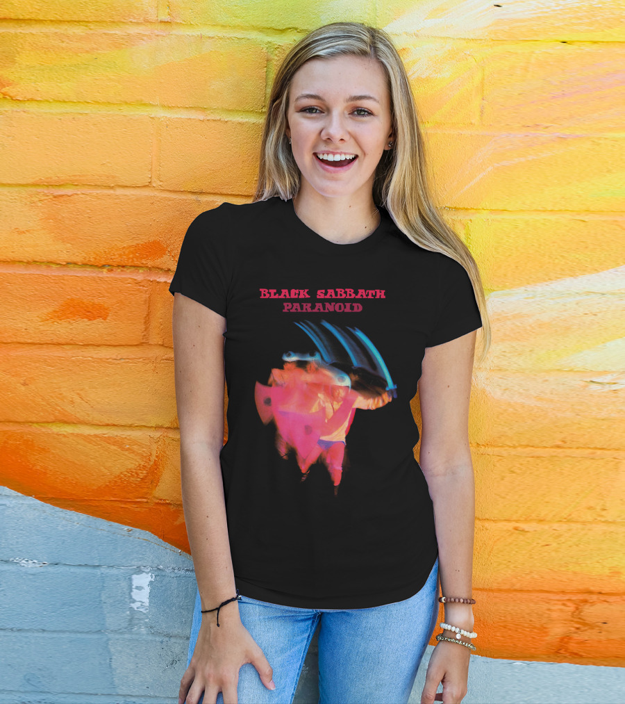 Black Sabbath Paranoid 1970 Album Cover T-Shirt