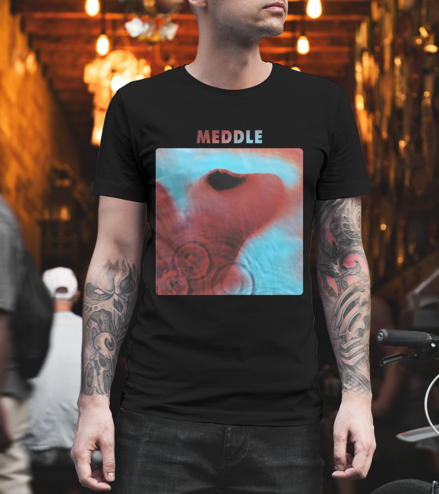 Meddle Pink Floyd 1971 Album Cover Art Ripples And Ear Theme T-Shirt