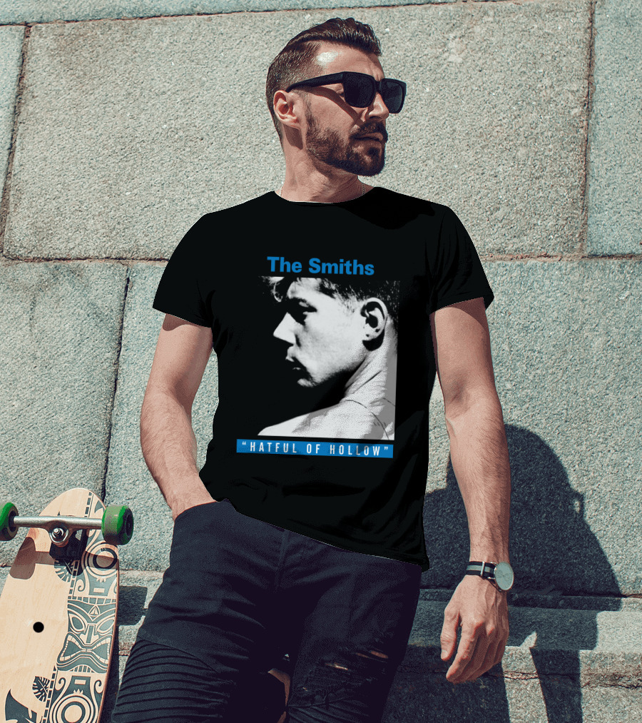 The Smiths Hatful Of Hollow Black And White Profile T-Shirt