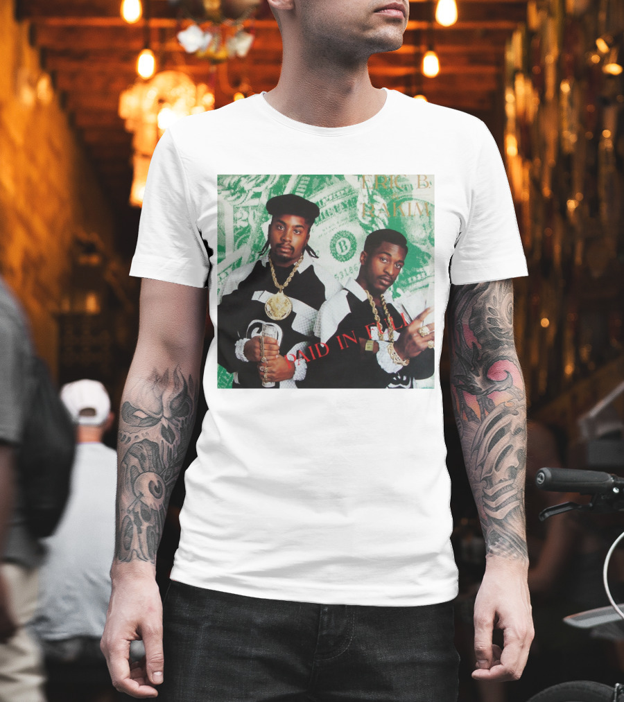Eric B and Rakim Paid in Full Vintage Hip-Hop Album Cover T-Shirt