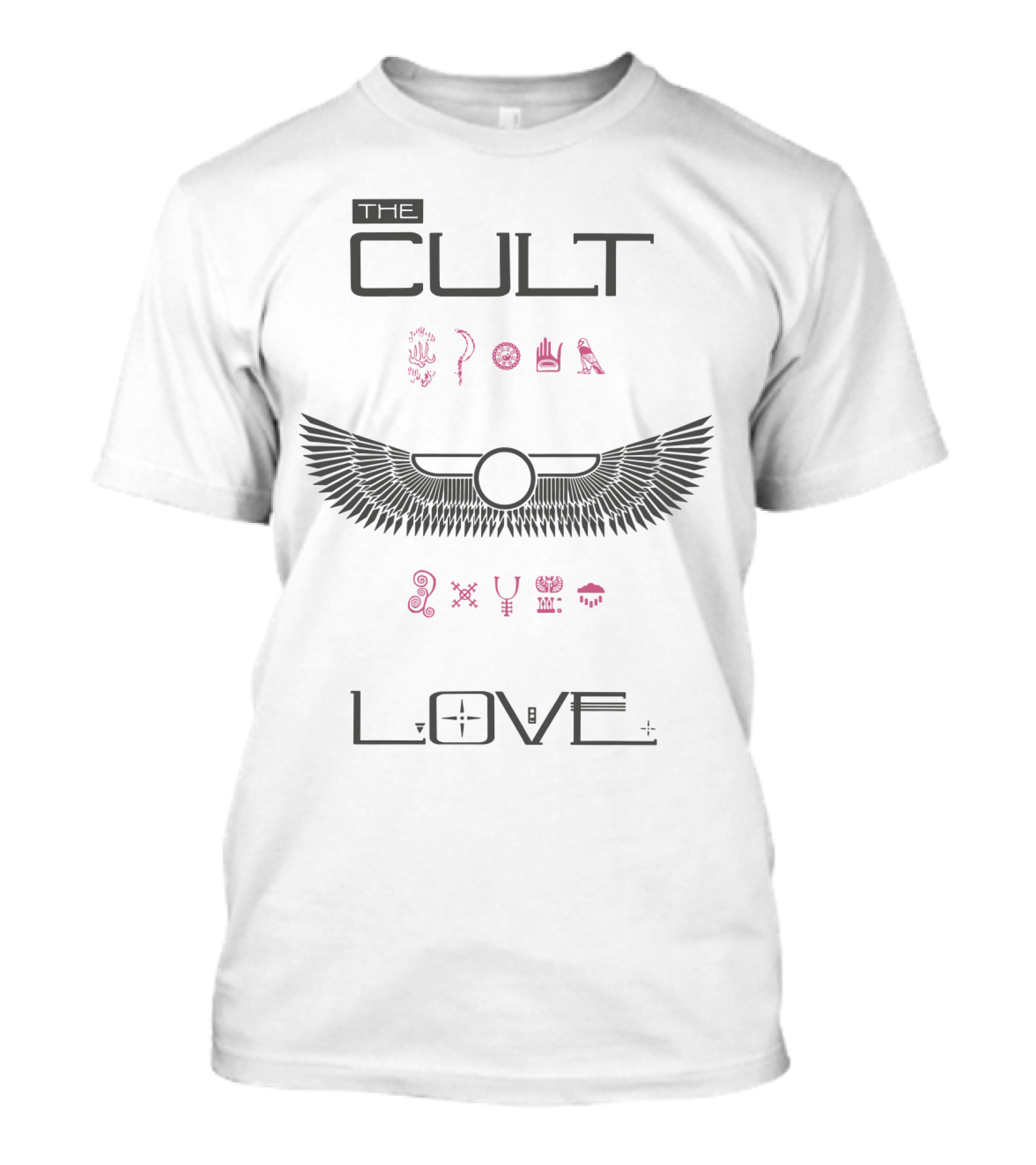 The Cult Love Ancient Symbols Winged Emblem T-Shirt