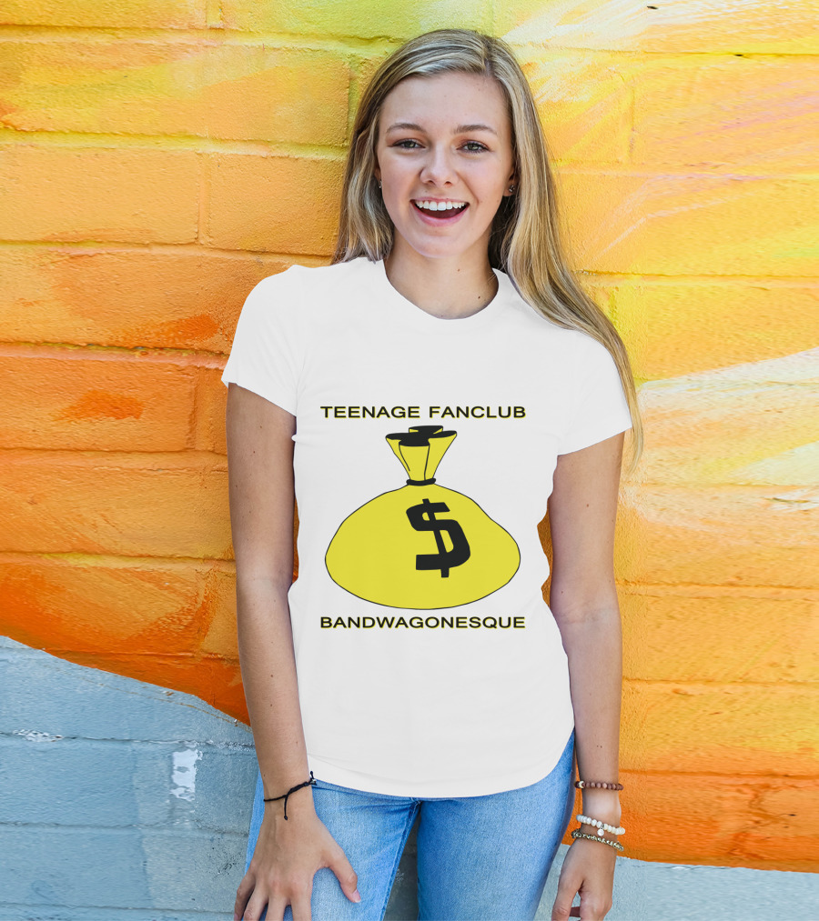 Teenage Fanclub Bandwagonesque Money Bag Icon With Dollar Sign T-Shirt