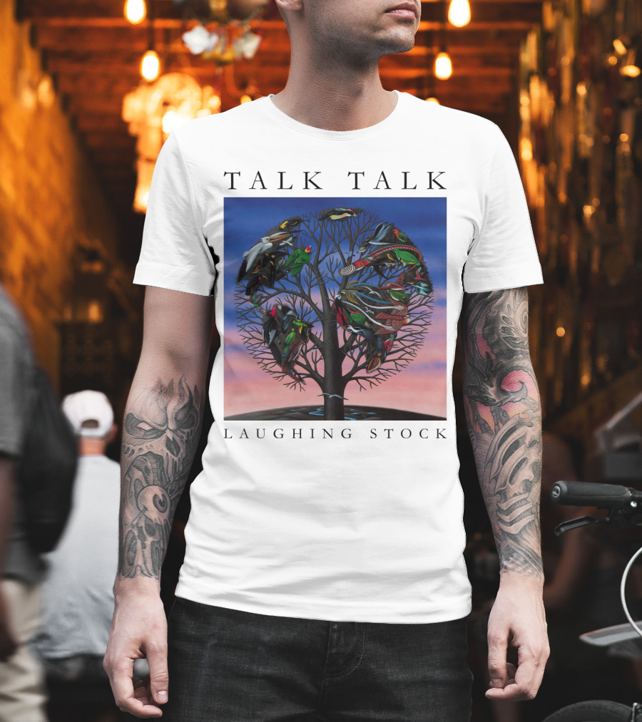 Talk Talk Laughing Stock Surreal Tree with Birds T-Shirt