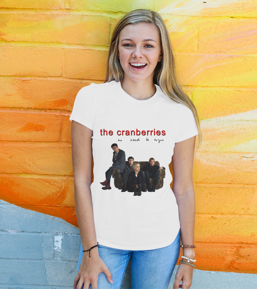 The Cranberries No Need To Argue Album Cover Sofa Band Members T-Shirt