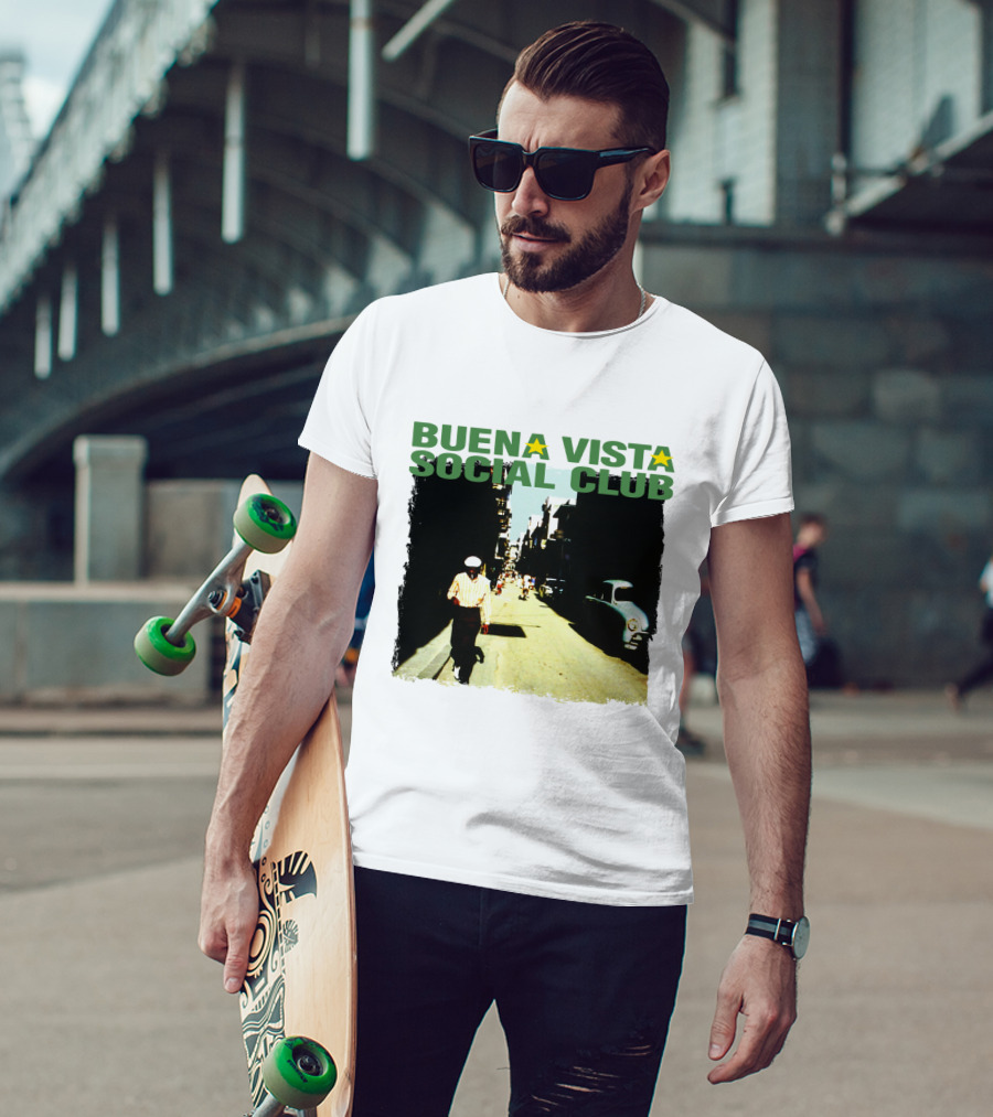Buena Vista Social Club Vintage Havana Street Scene T-Shirt