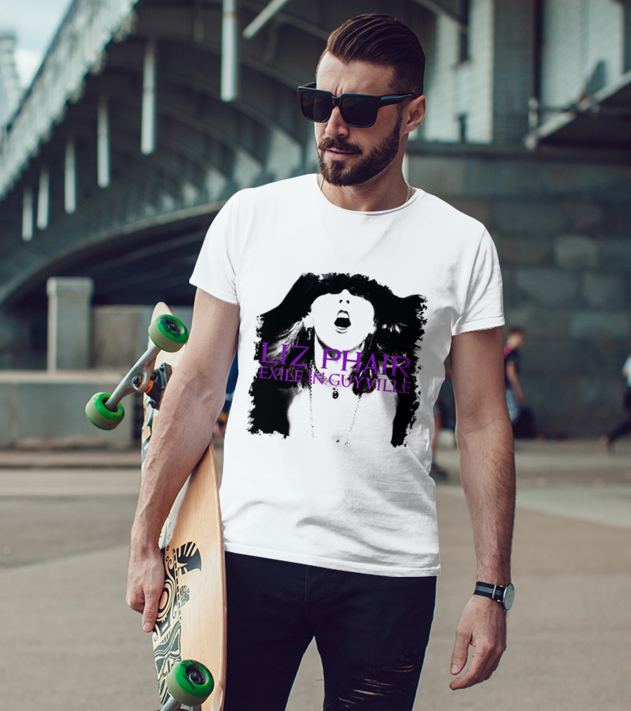 Liz Phair Exile In Guyville Bold Monochrome Portrait With Necklace T-Shirt