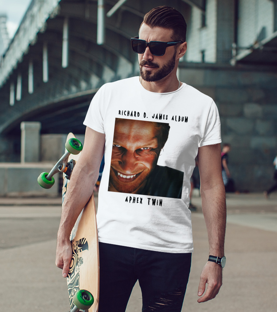 Richard D. James Album Aphex Twin Smiling Face T-Shirt