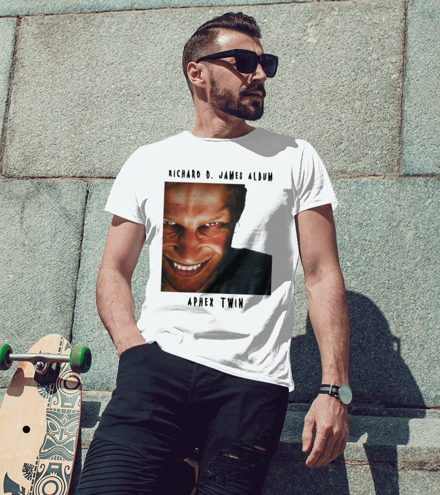 Richard D. James Album Aphex Twin Smiling Face T-Shirt