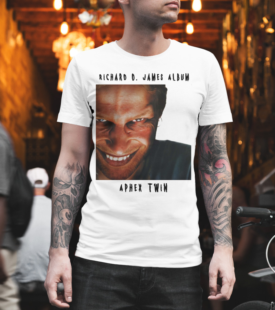 Richard D. James Album Aphex Twin Smiling Face T-Shirt