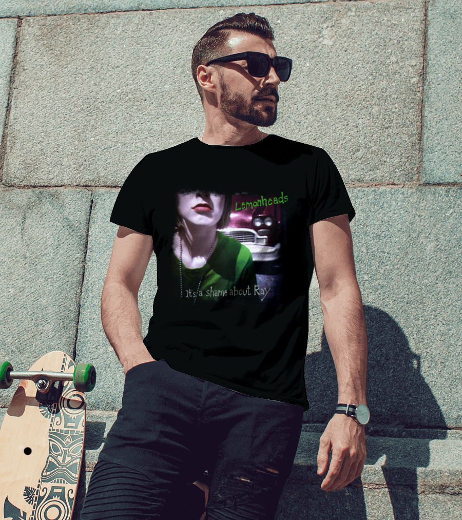 Lemonheads It's A Shame About Ray Album Cover With Green Shirt And Vintage Car T-Shirt