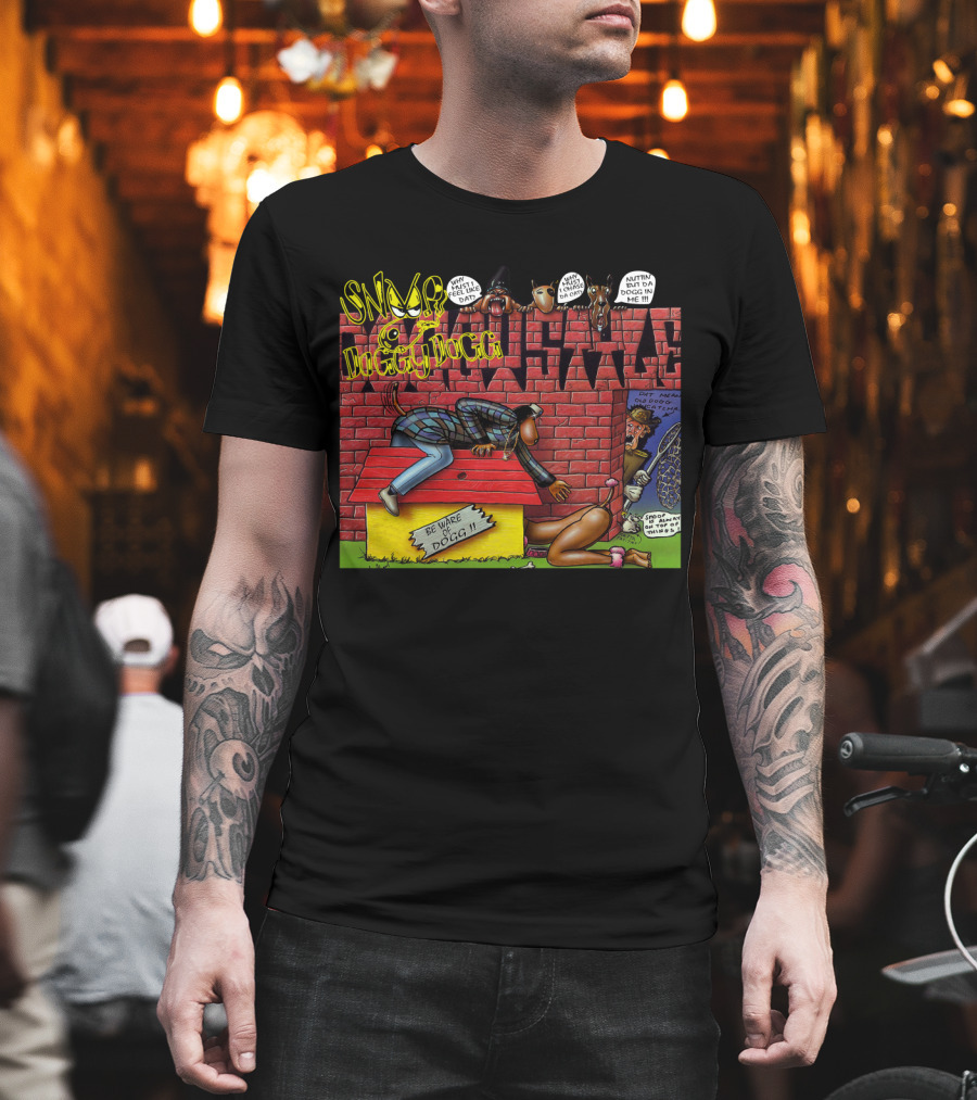 Snoop Doggy Dogg Doggystyle Album Cover Comic Be Ware of Dogg 1993 T-Shirt
