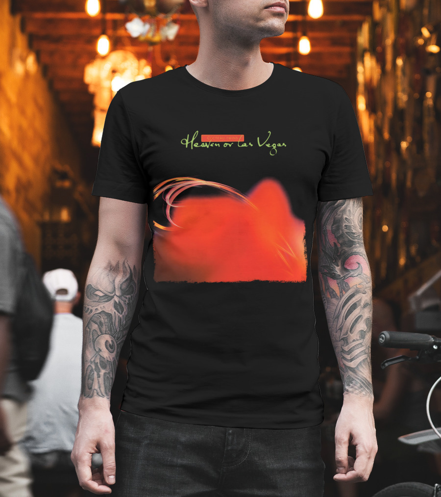 Cocteau Twins Heaven Or Las Vegas Red Abstract Swirl T-Shirt