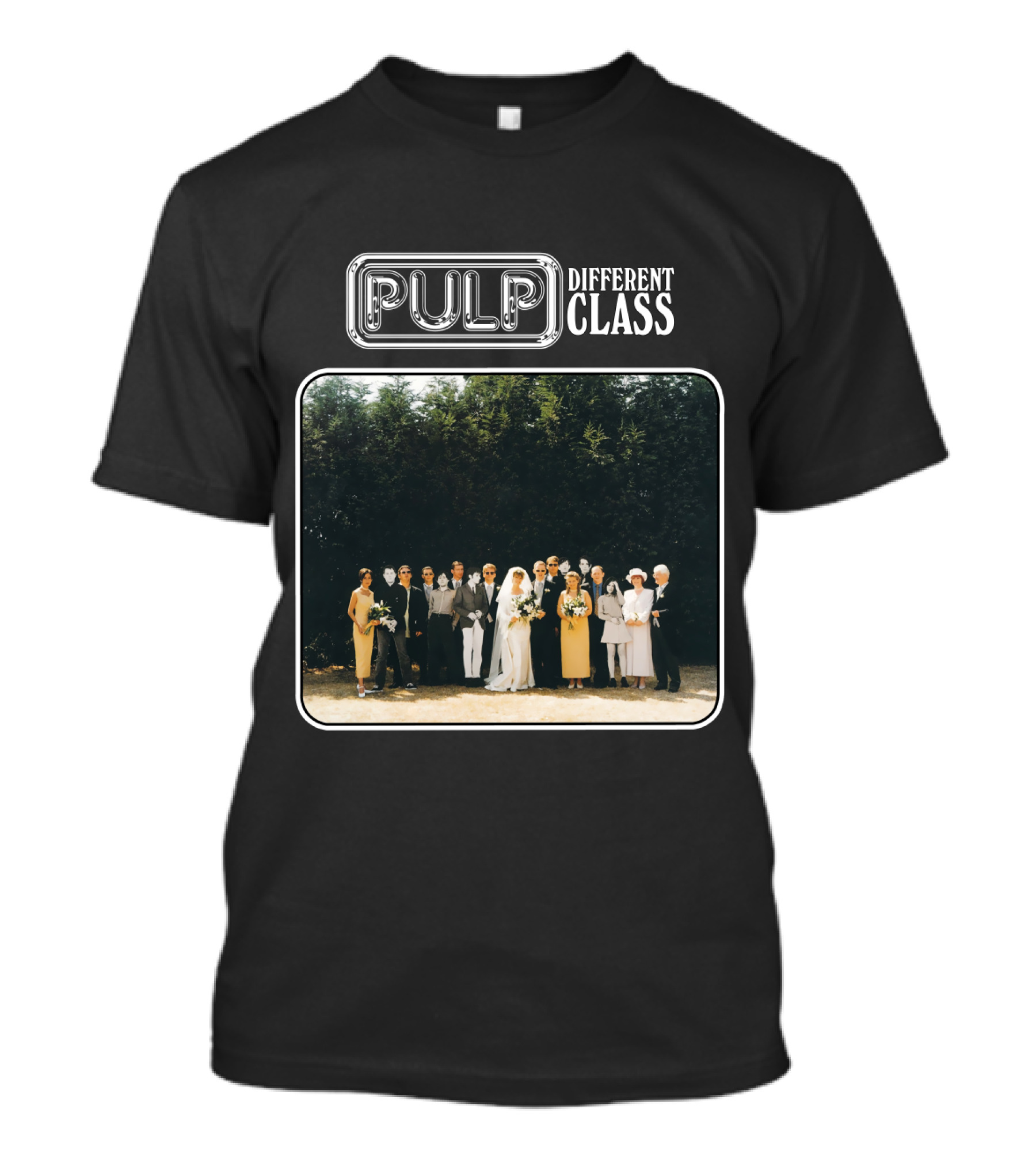 Pulp Different Class Album Cover Wedding Photo T-Shirt
